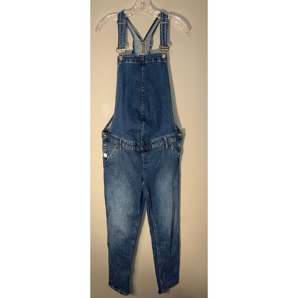 Gap medium wash denim maternity overalls medium #721 - Picture 1 of 13